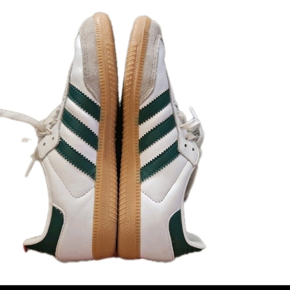 Adidas Samba Kids XLG Athletic Shoe In White / Collegiate Green / Pantone 2 - Picture 8 of 14